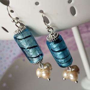 Oceanside Freshwater Pearl Handcrafted Earrings